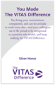 You Made The VITAS Difference Honor Lapel Pin - Silver
