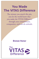 You Made The VITAS Difference Honor Lapel Pin - Bronze