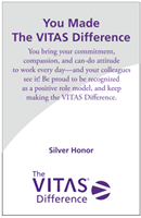 You Made The VITAS Difference Honor Lapel Pin - Silver